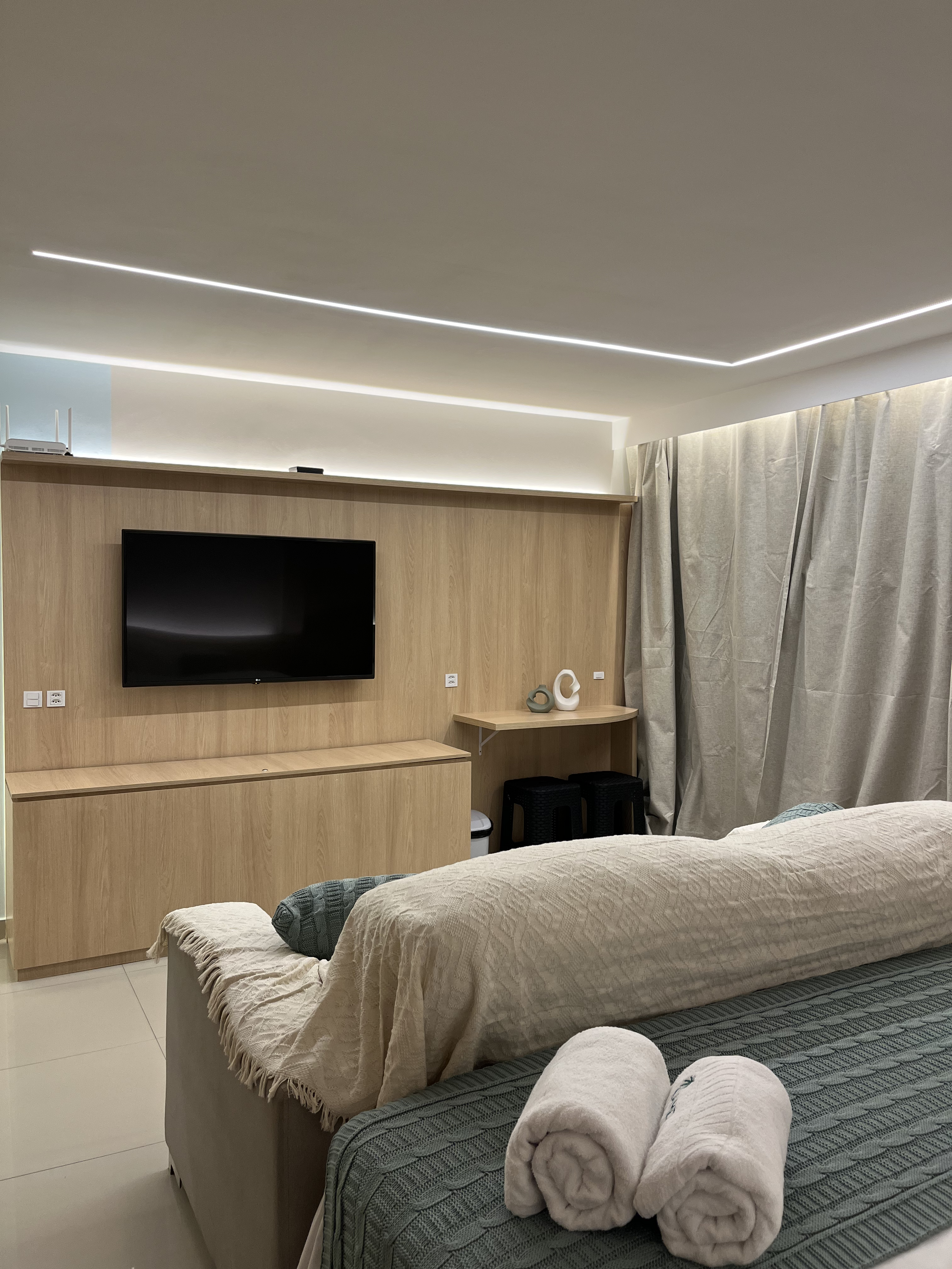 Spacious living room with panoramic ocean views